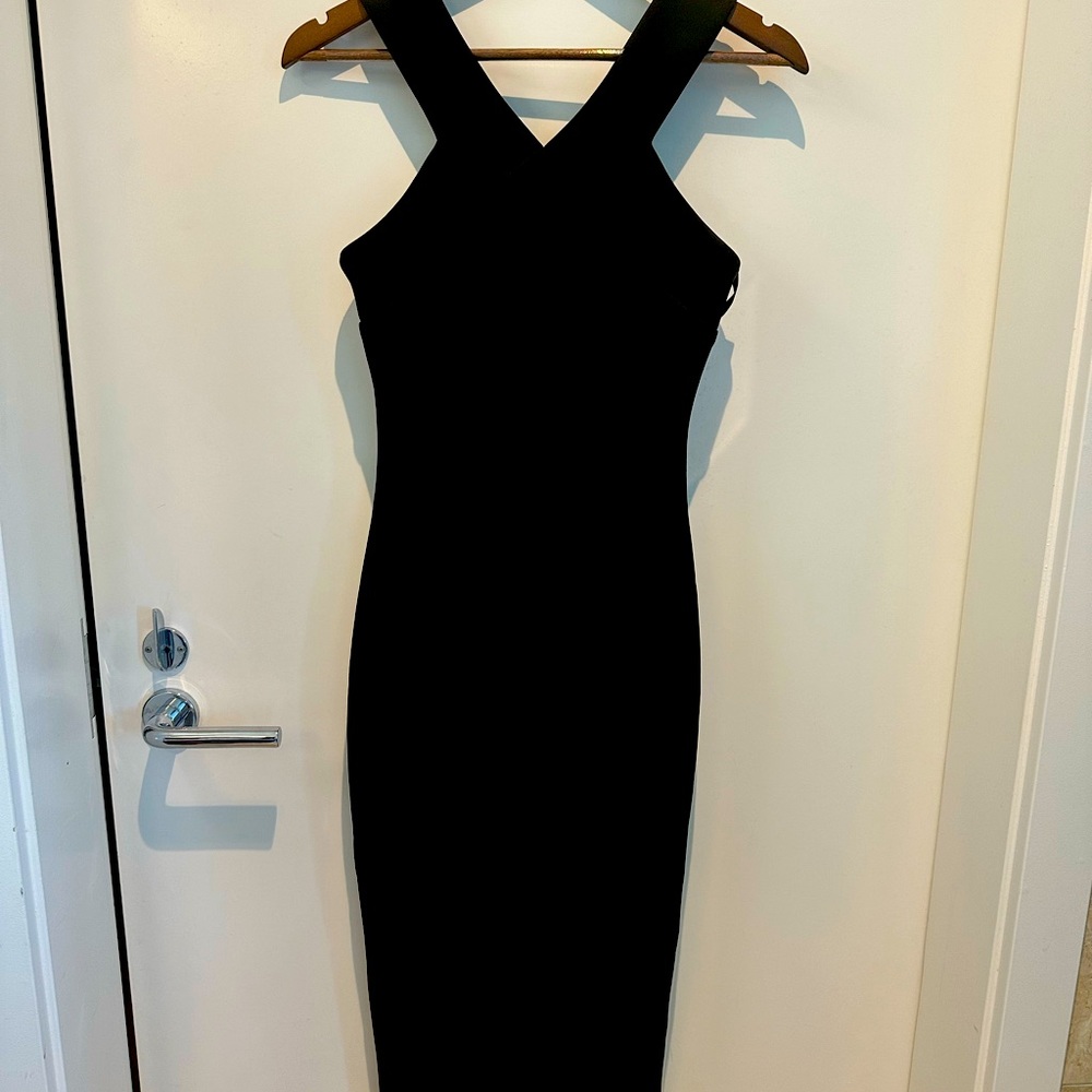 Ted Baker London body-con scuba material midi size 2